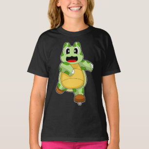 アイススケートのカメ Tシャツ