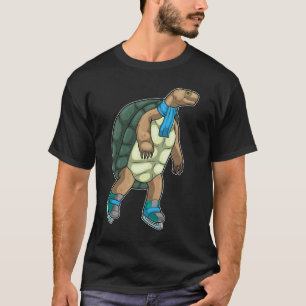 アイススケートのカメ Tシャツ