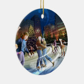 アイススケートのクリスマスのオーナメント セラミックオーナメント (右)