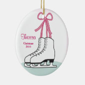 アイススケートのクリスマスのオーナメント セラミックオーナメント (右)