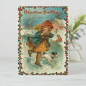 アイススケートのクリスマスカード シーズンカード (スタンド正面)