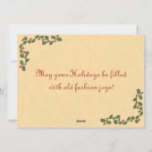 アイススケートのクリスマスカード シーズンカード (裏面)