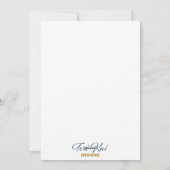 アイススケートのクリスマス クラシックカード 冬のワンダーランドをテーマに シーズンカード (裏面)