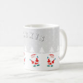 アイススケートのクリスマス コーヒーマグカップ (正面右)