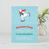 アイススケートのシロクマ 招待状 (スタンド正面)