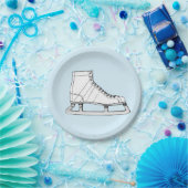 アイススケートのテーマの女の子の誕生会 ペーパープレート (パーティー)