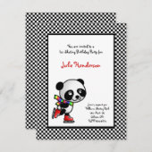 アイススケートのパーティの招待状 招待状 (正面/裏面)