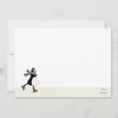 アイススケートのパーティの招待状 招待状 (裏面)