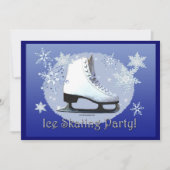 アイススケートのパーティー! 招待状 (正面)