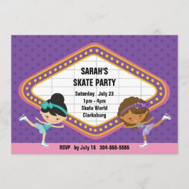 アイススケートのパーティー 招待状