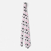 アイススケートのフラミンゴ ネクタイ (裏面)