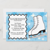 アイススケートの大きな誕生日パーティーの招待 招待状 (正面)