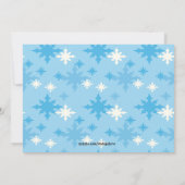 アイススケートの大きな誕生日パーティーの招待 招待状 (裏面)