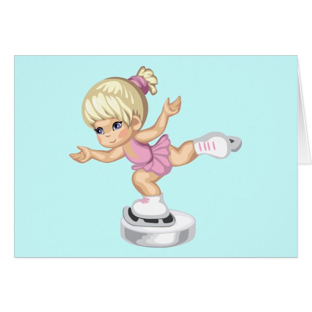 アイススケートの女の子 (正面横)