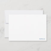 アイススケートの感謝のメッセージカード ノートカード (裏面)