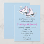 アイススケートの招待状 招待状 (正面/裏面)