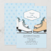 アイススケートの招待状 Let's Skate Ice Skating Invitation 招待状 (正面/裏面)