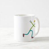 アイススケートの棒人間 コーヒーマグカップ (正面右)