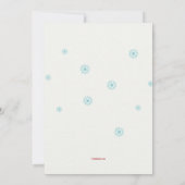 アイススケートの白くまの招待状 招待状 (裏面)