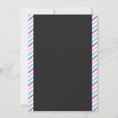 アイススケートの誕生日の招待状の第1誕生会 招待状 (裏面)