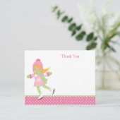 アイススケートの誕生日はノート感謝していしています サンキューカード (スタンド正面)