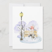 アイススケートの誕生日パーティー招待状 招待状 (裏面)