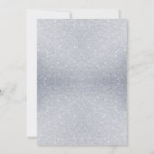 アイススケートの誕生日招待状 シルバーグリッター 招待状 (裏面)