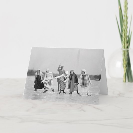 アイススケートのRace 1925年 カード (正面)