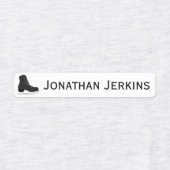 アイススケートまたはアイロンのロゴラベル ラベル (デザイン1)