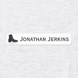 アイススケートまたはアイロンのロゴラベル ラベル