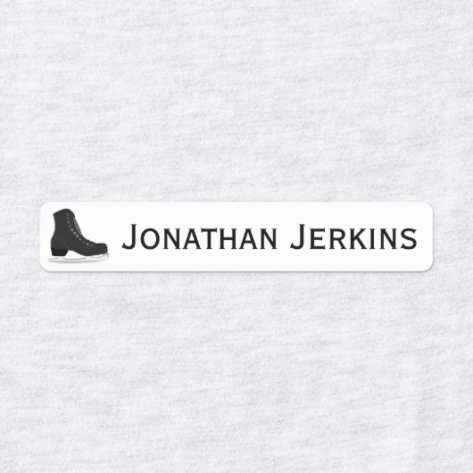 アイススケートまたはアイロンのロゴラベル ラベル (デザイン1)