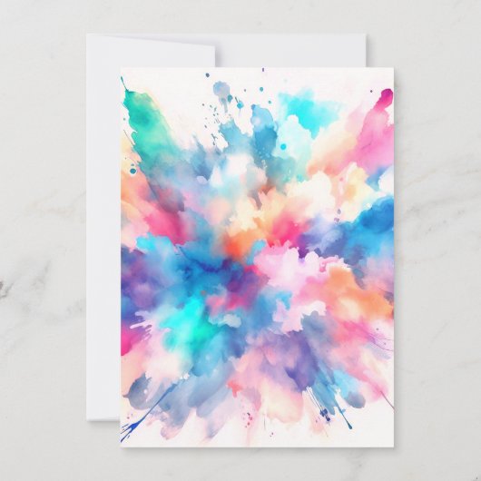 「アイススケートを履いて、ゲーム開始だ!」アイスホッケー 招待状 (裏面)