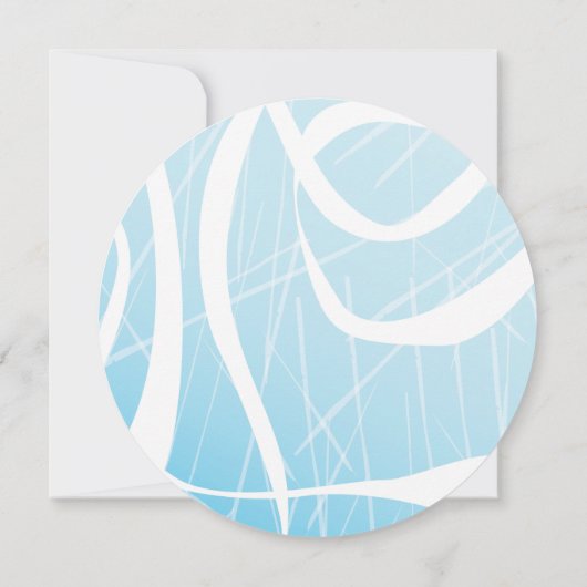 アイススケートアイススケートで滑る誕生日パーティーの招待 招待状 (裏面)