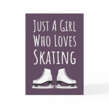 アイススケートカード 女の子 ピンク かわいい ガーリー 子供用