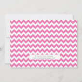 アイススケートガールグリッター金ゴールド&ピンク誕生日招待状 招待状 (裏面)