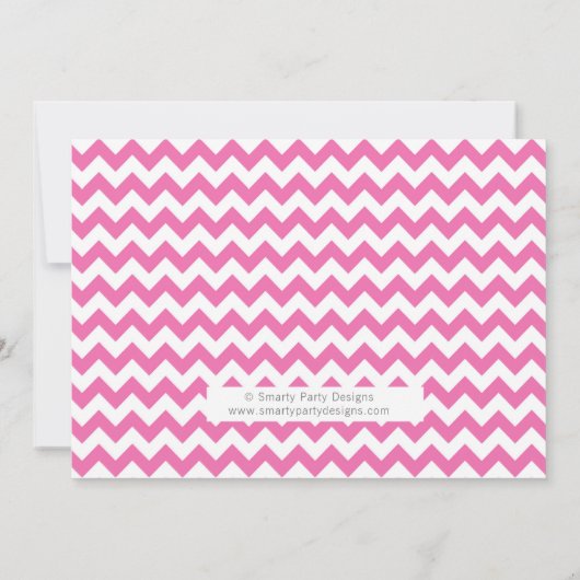 アイススケートガールグリッター金ゴールド&ピンク誕生日招待状 招待状 (裏面)