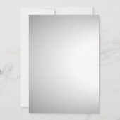 アイススケートスケートで滑るシルバーシャイニーパープルバイオレット 招待状 (裏面)