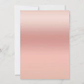 アイススケートスケートで滑るシルバーシャイニーピンクブラック 招待状 (裏面)