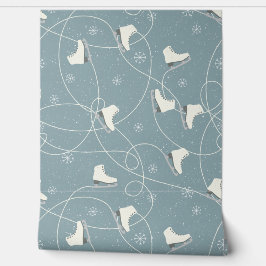 アイススケートスノーフレークスアイストレイルブルーグレー 壁紙