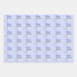 アイススケートスノーフレーク冬ワンダーランドギフト ラッピングペーパーシート