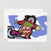 アイススケートダンス ポストカード (正面/裏面)