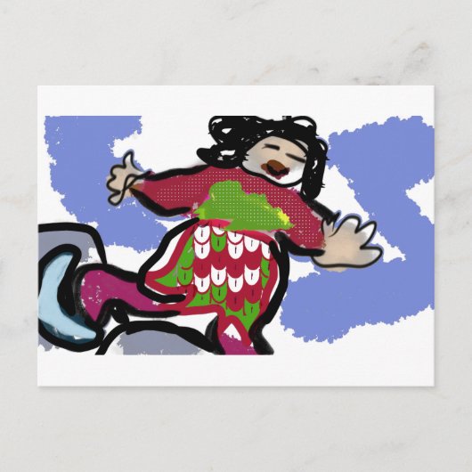 アイススケートダンス ポストカード (正面)