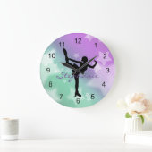 アイススケートデザインの壁掛け時計 ラージ壁時計 (ホーム)