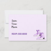 アイススケートパーティーの招待状 招待状 (裏面)