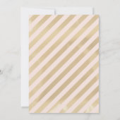 アイススケートパーティー ウィンター ピンク ゴールド ガール 誕生日 招待状 (裏面)