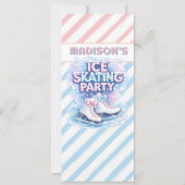 アイススケートパーティー 1名様 参加チケット 招待状 (裏面)