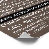 アイススケートロゴ、アイススケートで滑るレッスンズ広告ーズ ポスター (角)