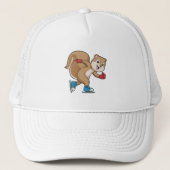 アイススケート付きリススケートで滑るアットアイス キャップ (正面)