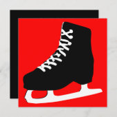 アイススケート場 招待状 (正面/裏面)