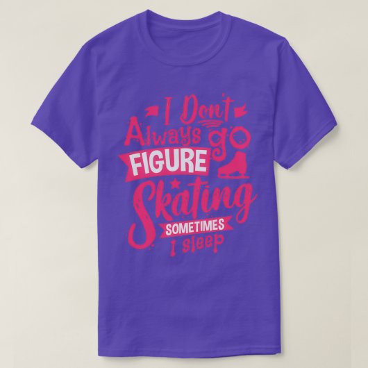 アイススケート姿スケートで滑る1 Tシャツ (デザイン正面)